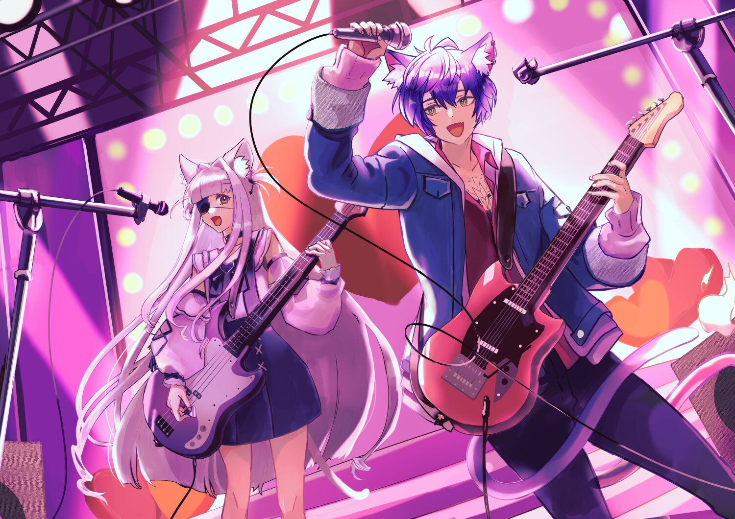 Vtuber様からコミッション依頼で描いたイラスト