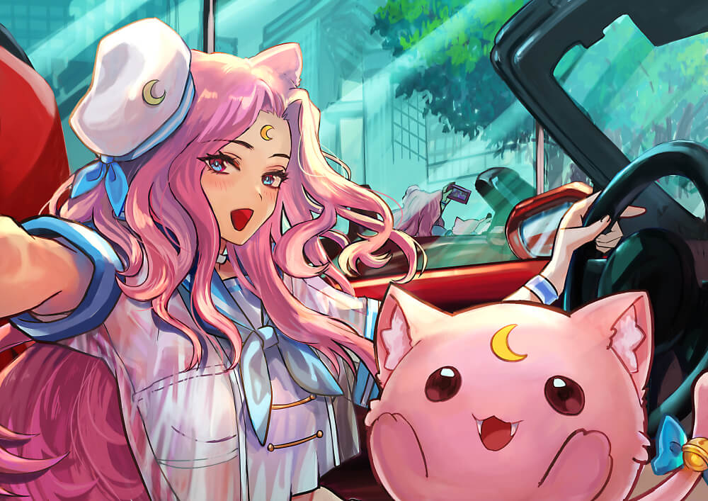 Vtuber様からコミッション依頼で描いたイラスト